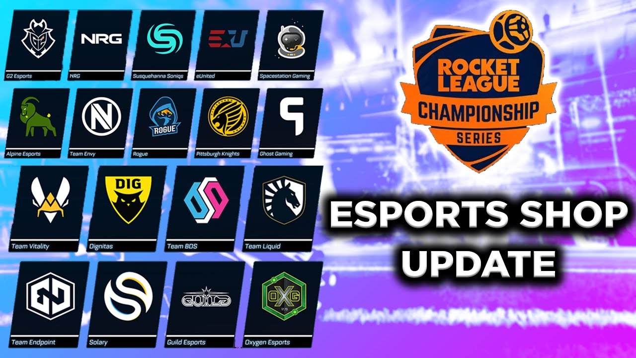 The Rocket League Esports Shop Got Updated...