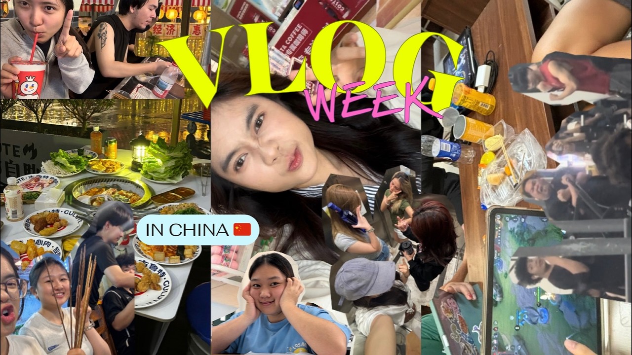 Vlog week in CHINA 🇨🇳 | ปี 1 ของ yeomoey และผองเพื่อน  , YouTuber ฝึกหัด 🎀🫐🎋