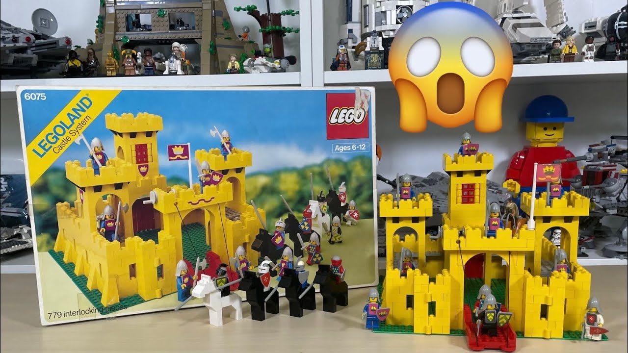 RARE LEGO CLASSIC YELLOW CASTLE 6075 REVIEW!! FROM 1978!