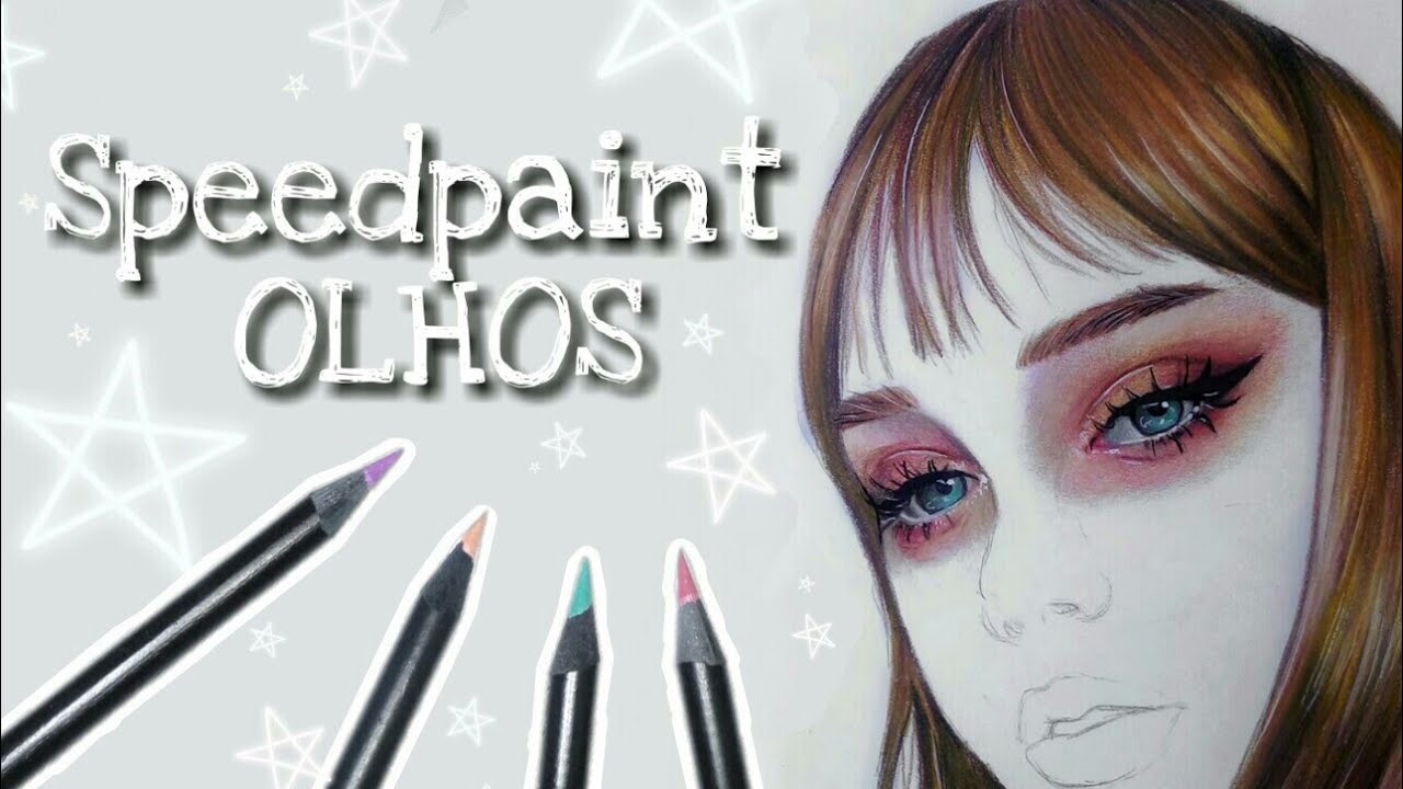 COMO EU FAÇO OLHOS COM LÁPIS DE COR | Sarha Becker