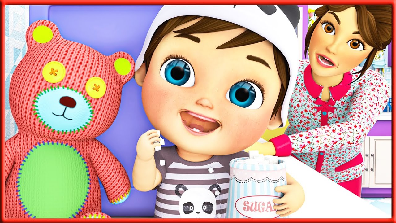 johnny johnny sí mamá | Animales | Banana Cartoon Español Canciones Infantiles
