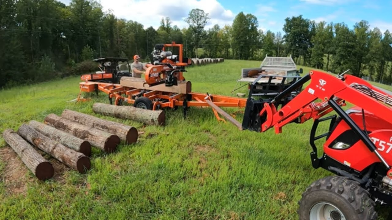 Problems with the Woodmizer Sawmill?  Let's saw some red oak today!