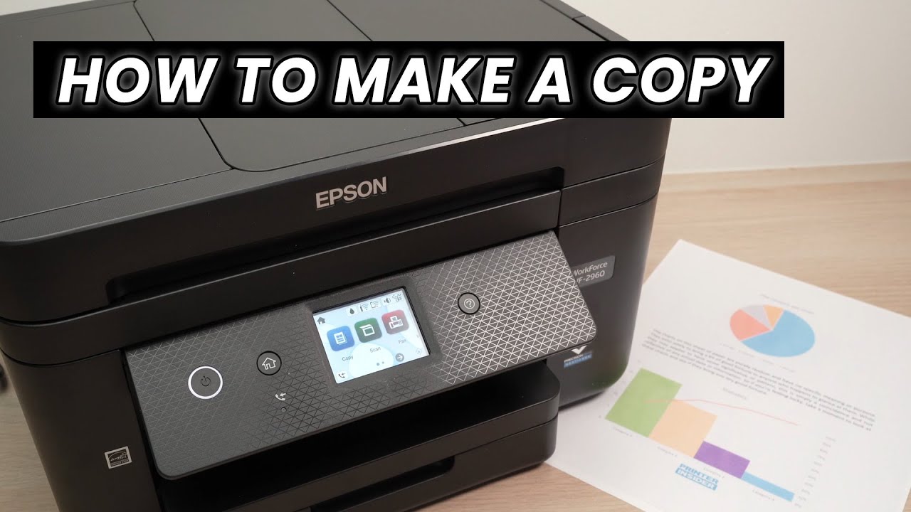 Как сделать копию с помощью принтера Epson WorkForce WF-2960 и WF-2860