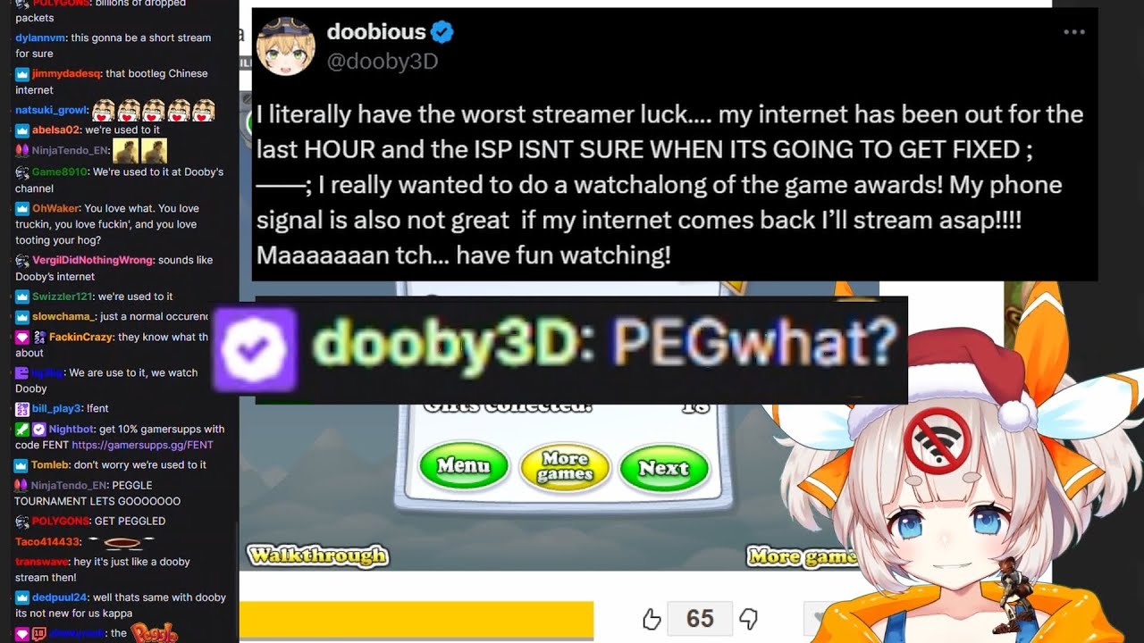Dooby raids MariMari_EN who invites her to Peggle but ISP Curse | Fantôme Thief's Revenge Concert