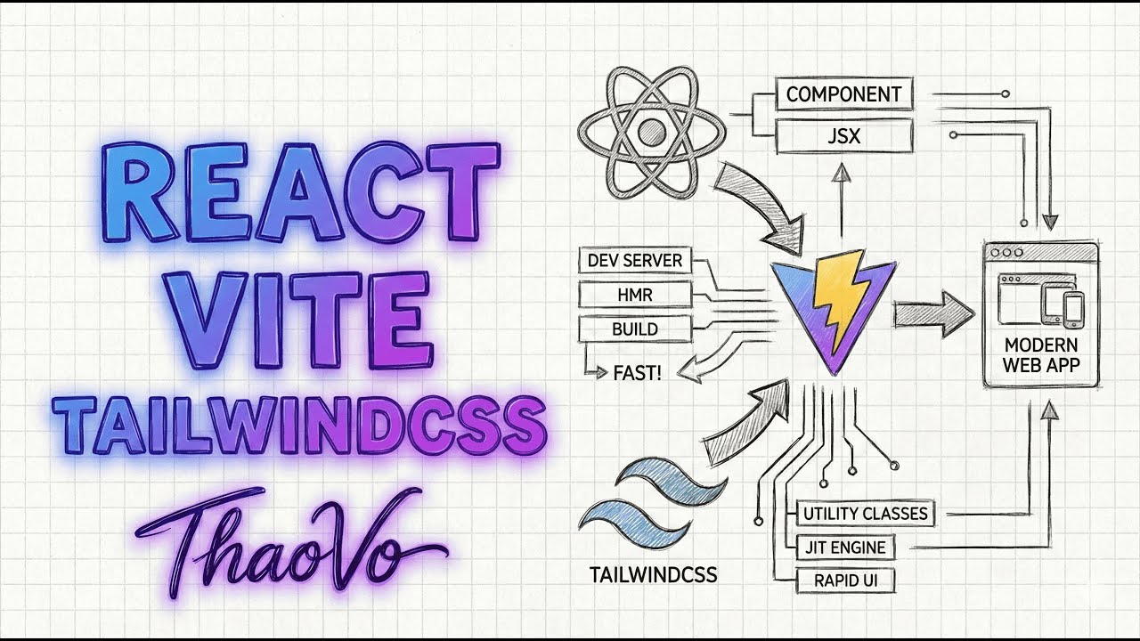Setup React Vite & TailwindCSS + Build Layout