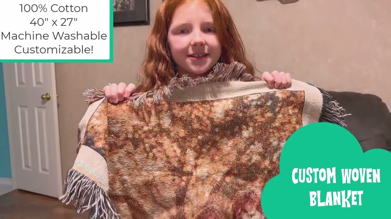 Custom Woven Blankets  - Ships in 24 Hours | CanvasChamp 