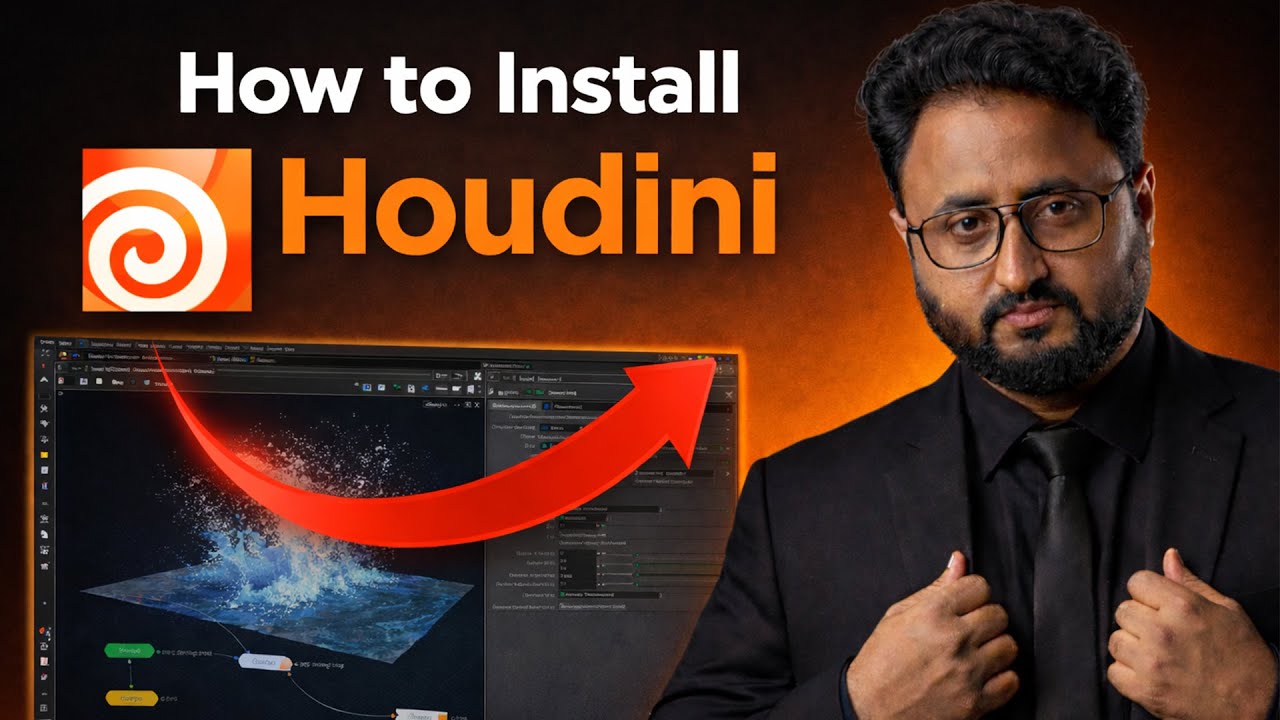SideFX Houdini Full Installation Guide | Step-by-Step in Urdu/Hindi 2025