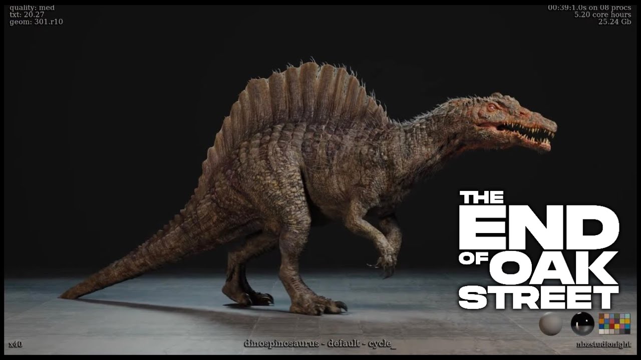 NEW ! The End Of Oak Street Behind The Scenes Dinosaur Models: Titanoboa, Allosaurus, Spinosaurus