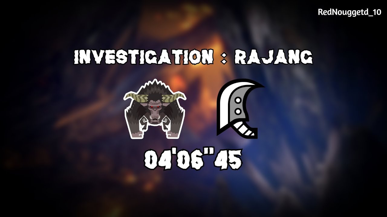 MHW Iceborne : Rajang Investigation | Great Sword [04'06