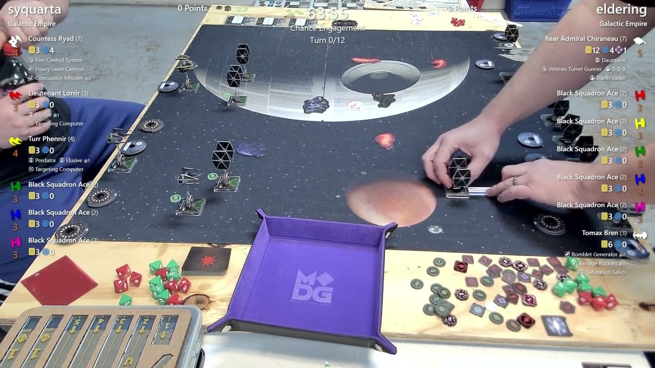 December Tribe Comics and Games X-Wing Store Championship - R1 - syquarta vs elderling