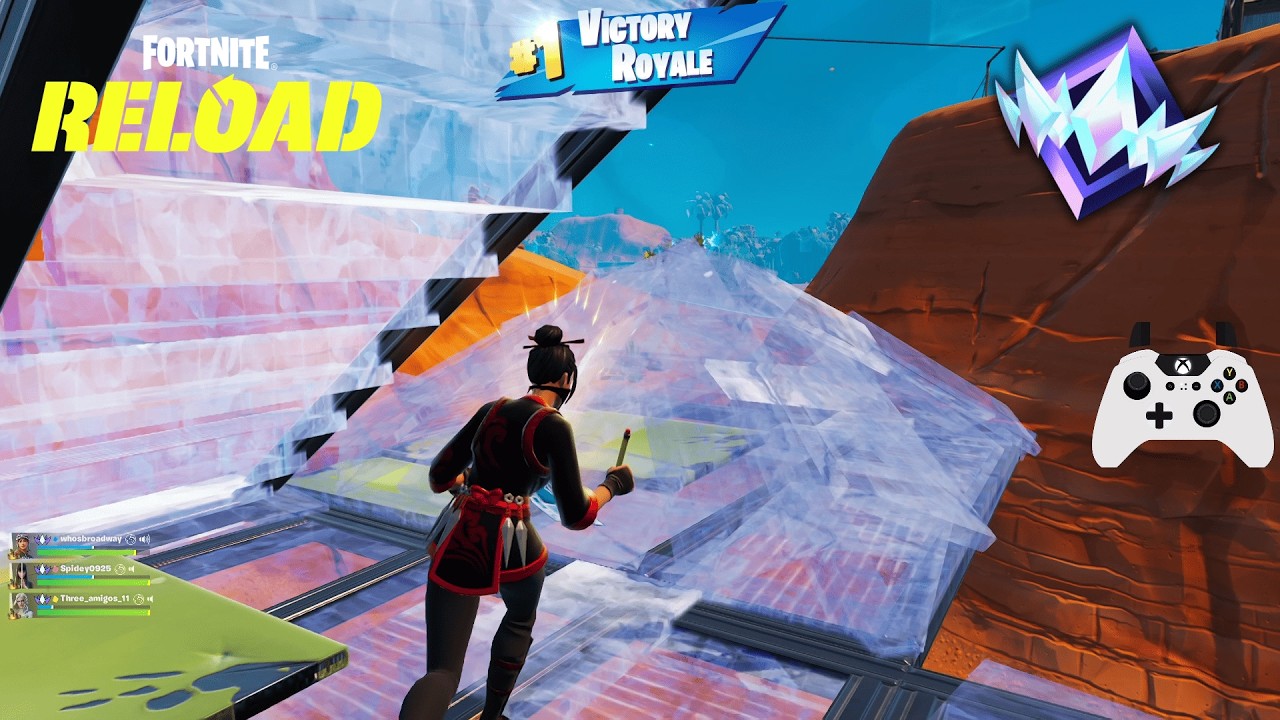 Fortnite Reload | Unreal Win Ranked Gameplay (Xbox Elite Series 2 Controller)