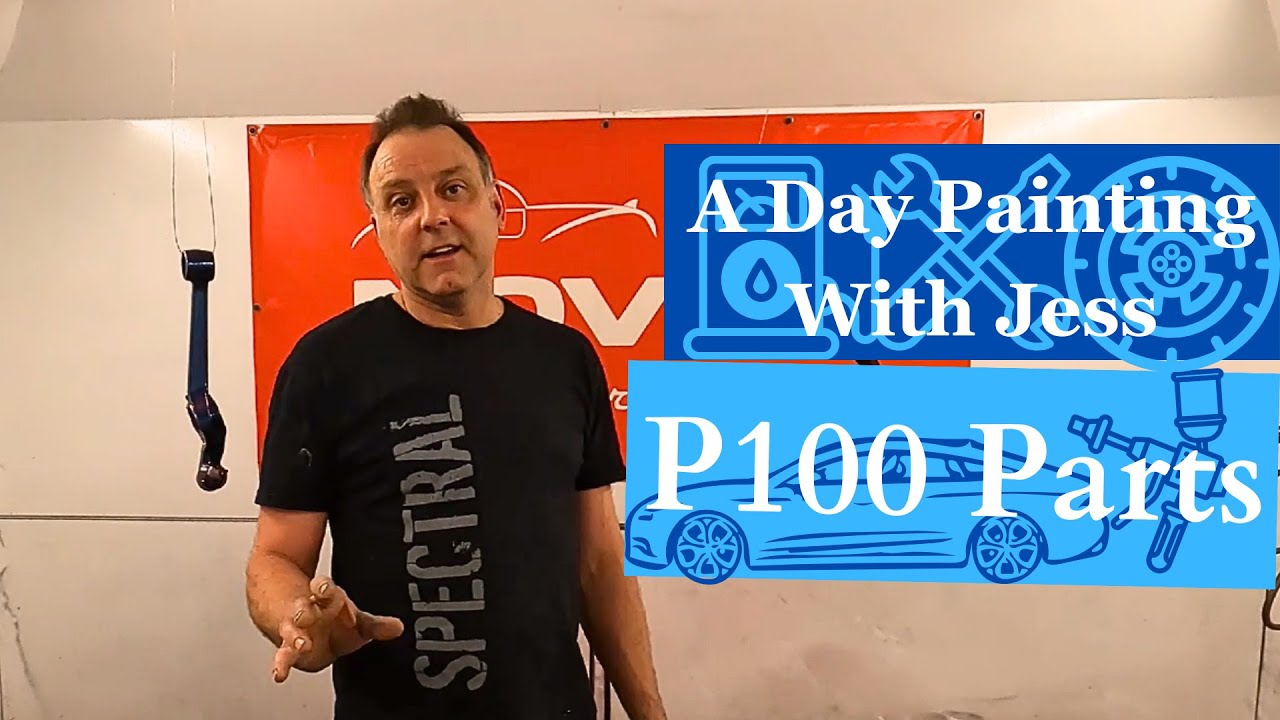 a day with my daughter jess painting  Ford p100 parts