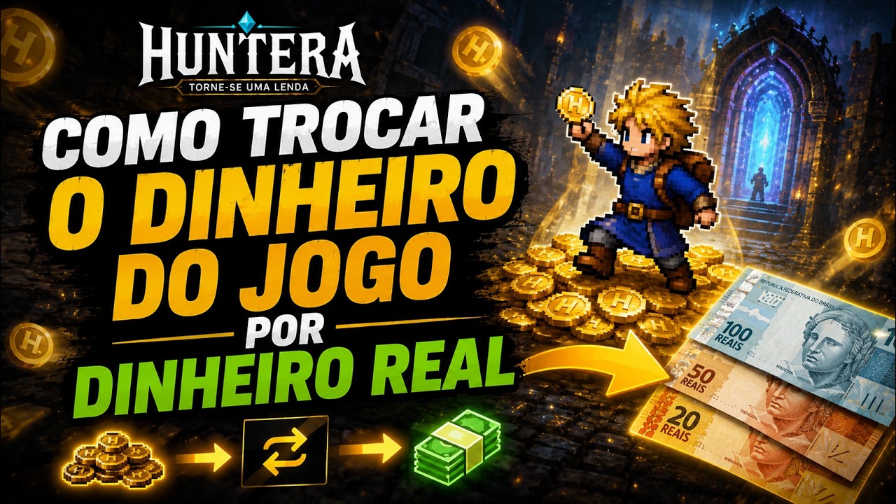 COMO CONVERTER O GOLD EM DINHEIRO REAL NO HUNTERA IDLE