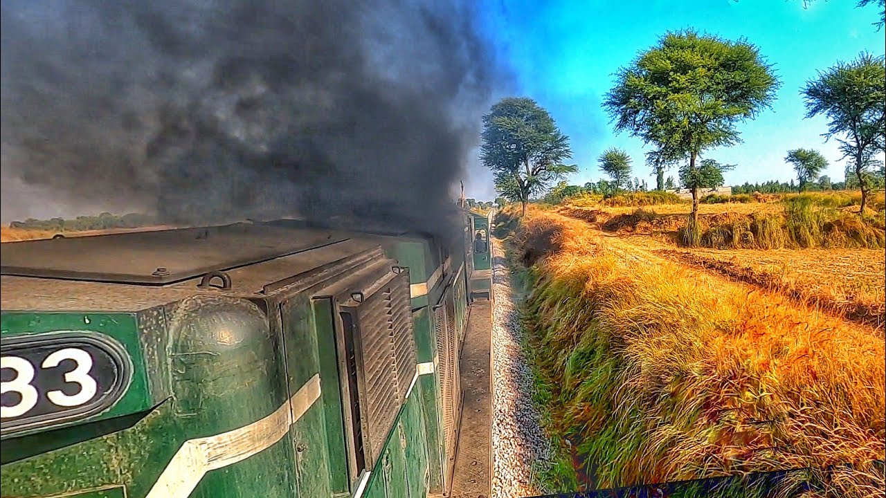 Early Morning Scenic Journey of 267UP Rawalpindi Passenger train