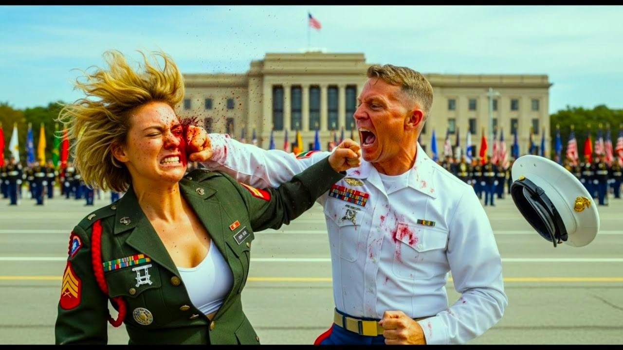 You Brat Marine Admiral Hit Her Before 5,000 Soldiers, He Didn’t Know She Was a legendary Navy Seal.