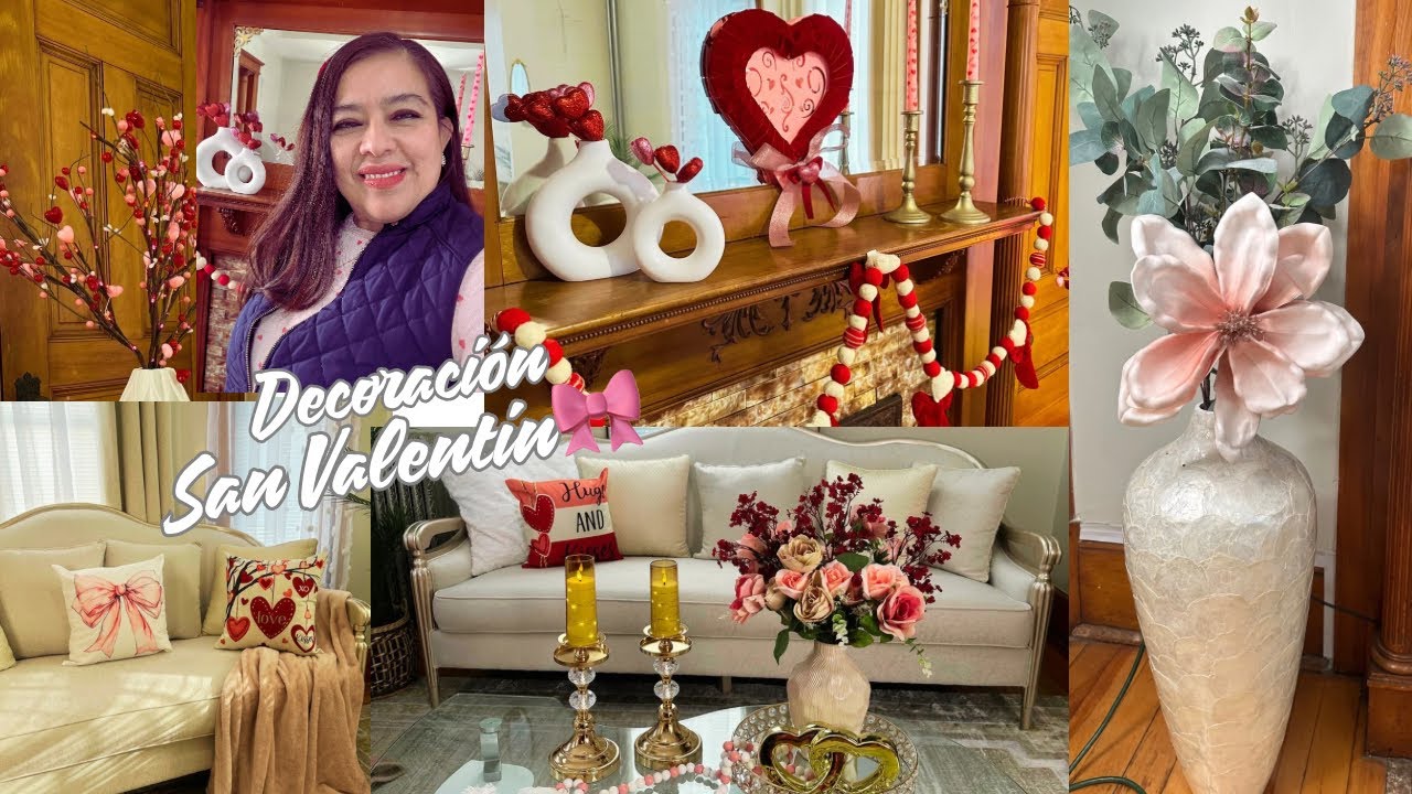 Nueva decoración/Sala y Chimenea acogedora y romantica💌para San Valentine’s Day.