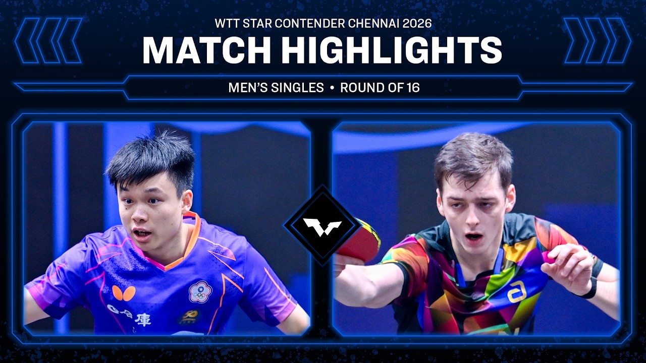 Feng Yi-Hsin vs Thibault Poret | MS R16 | #WTTChennai 2026