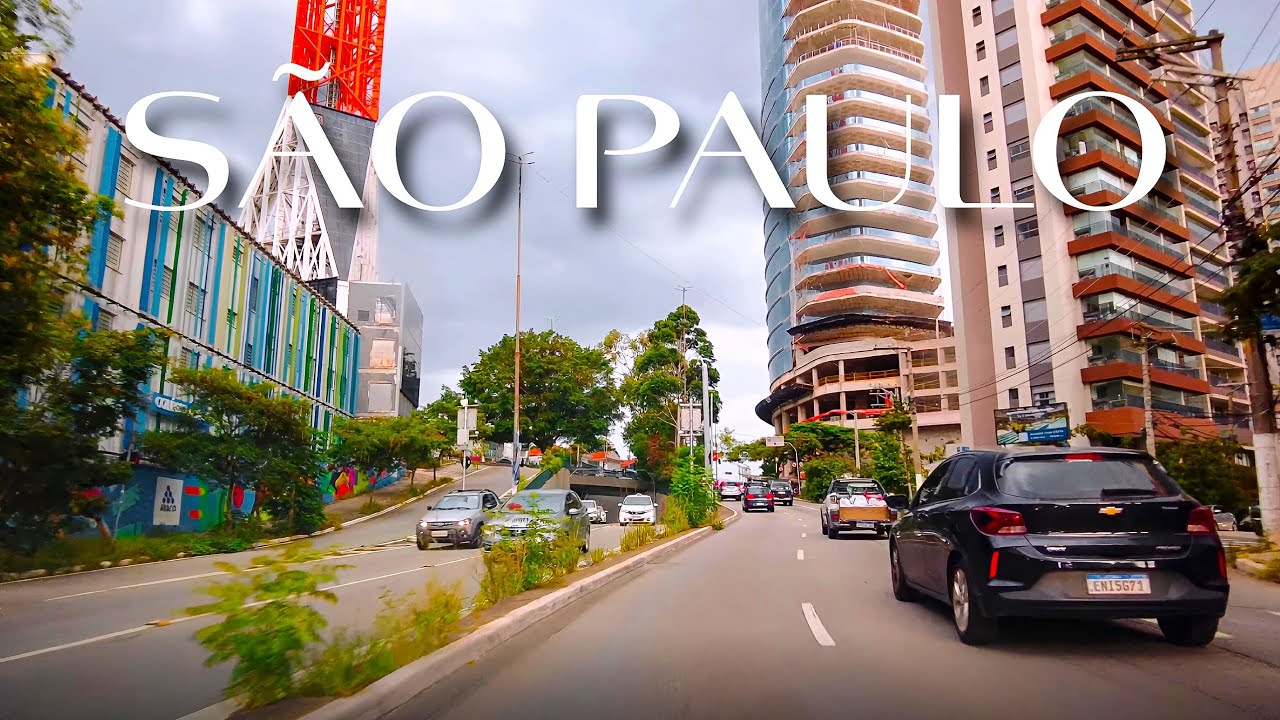 🇧🇷 Dirigindo da Pompéia até a Estação Clínicas do Metrô • São Paulo 4K