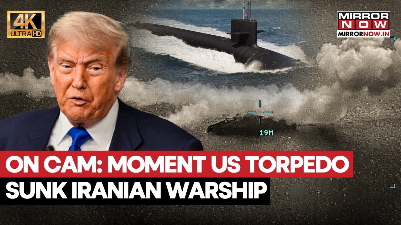 Moment US Submarine Sunk Iranian Warship, First Torpedo Attack Since World War 2 Caught On Cam