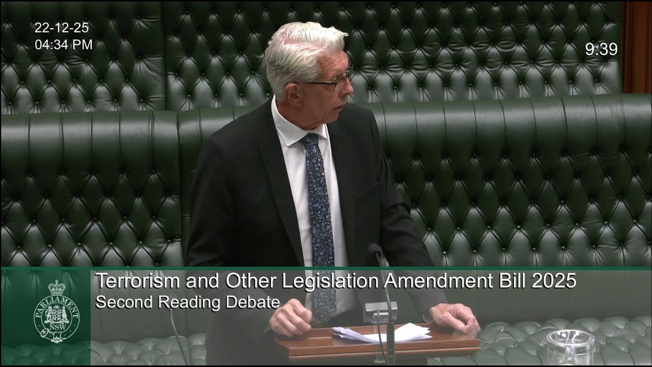 Terrorism and Other Legislation Amendment Bill 2025 - 22 December 2025