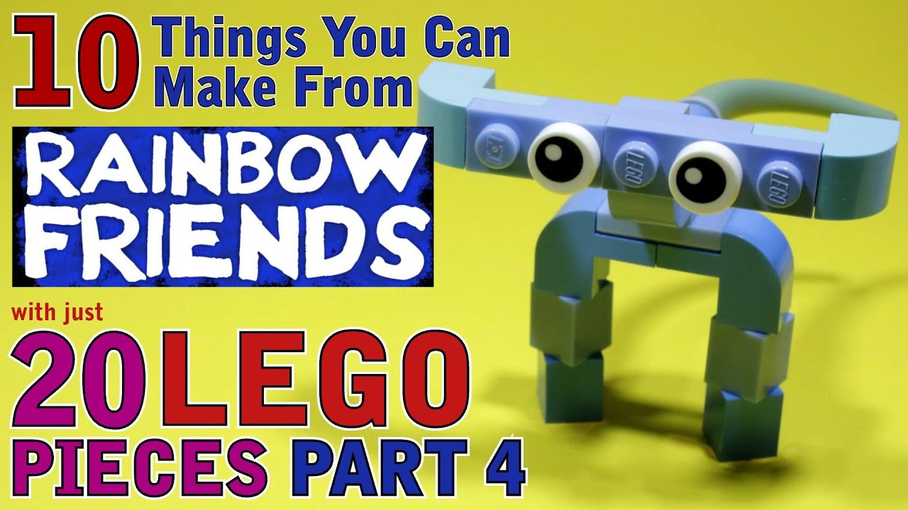 10 вещей Rainbow Friends, которые можно сделать из 20 деталей Lego. Часть 4