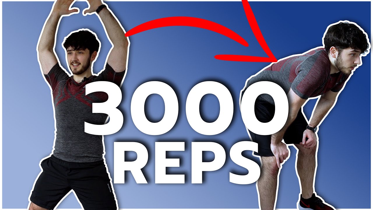3000 JUMPING JACKS in 60 minutes | extreme endurance and calorie challenge