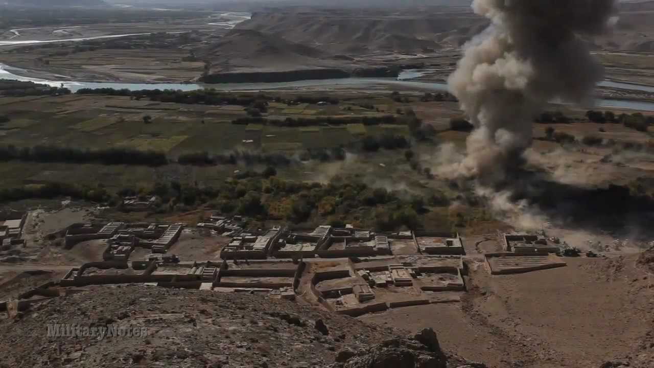 USMC Clearing IED's with MCLC (Mine Clearing Line Charges) Kajaki, Afghanistan