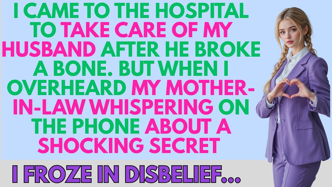 Caring for my injured husband in the hospital, then I heard a whispered secret that left me frozen..