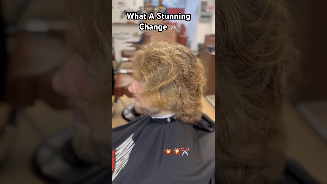 Long to Short stunning hair transformation Massive change 💥✂️#new #hairstyle #skills #barber #fade
