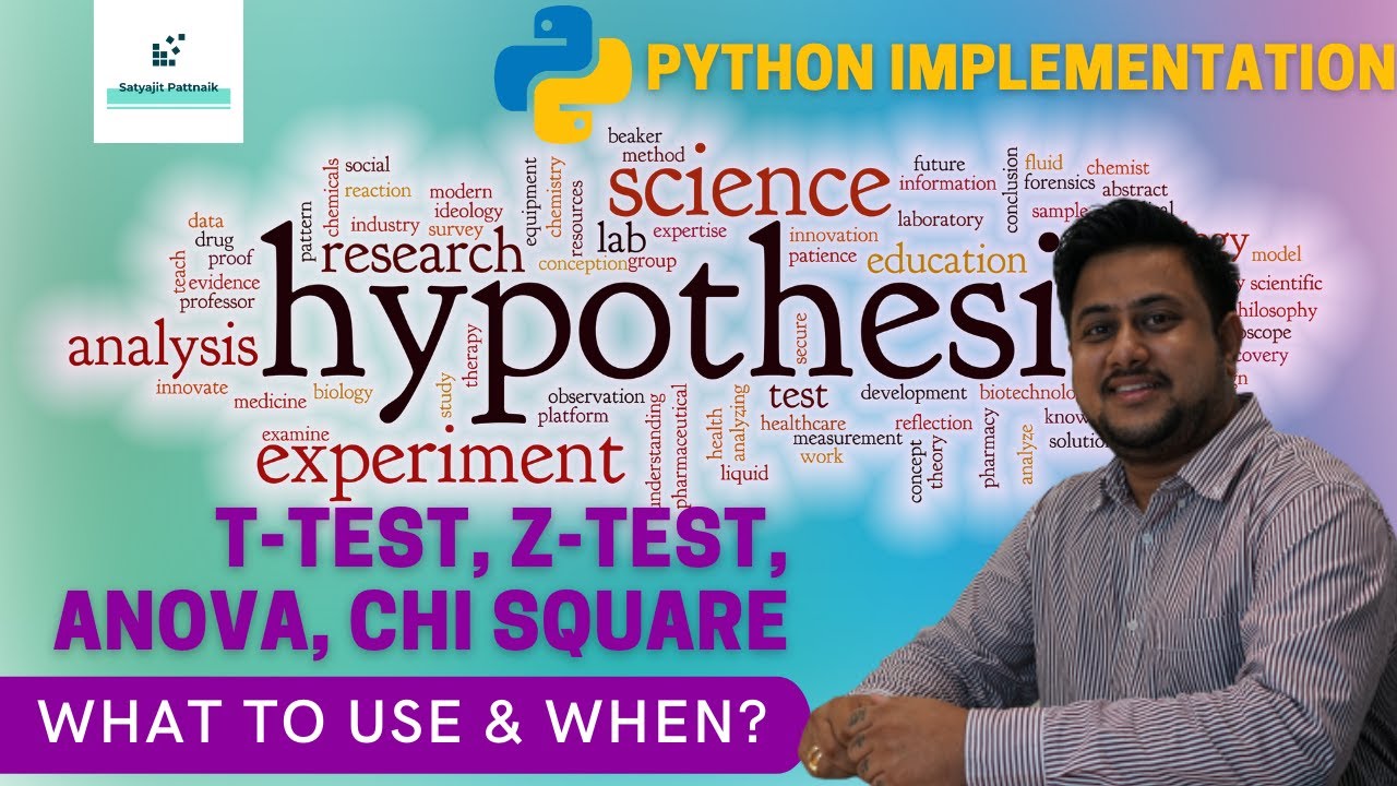 Hypothesis Testing | T Test, Z Test and Chi Square | Types of Hypothesis Testing | Satyajit Pattnaik