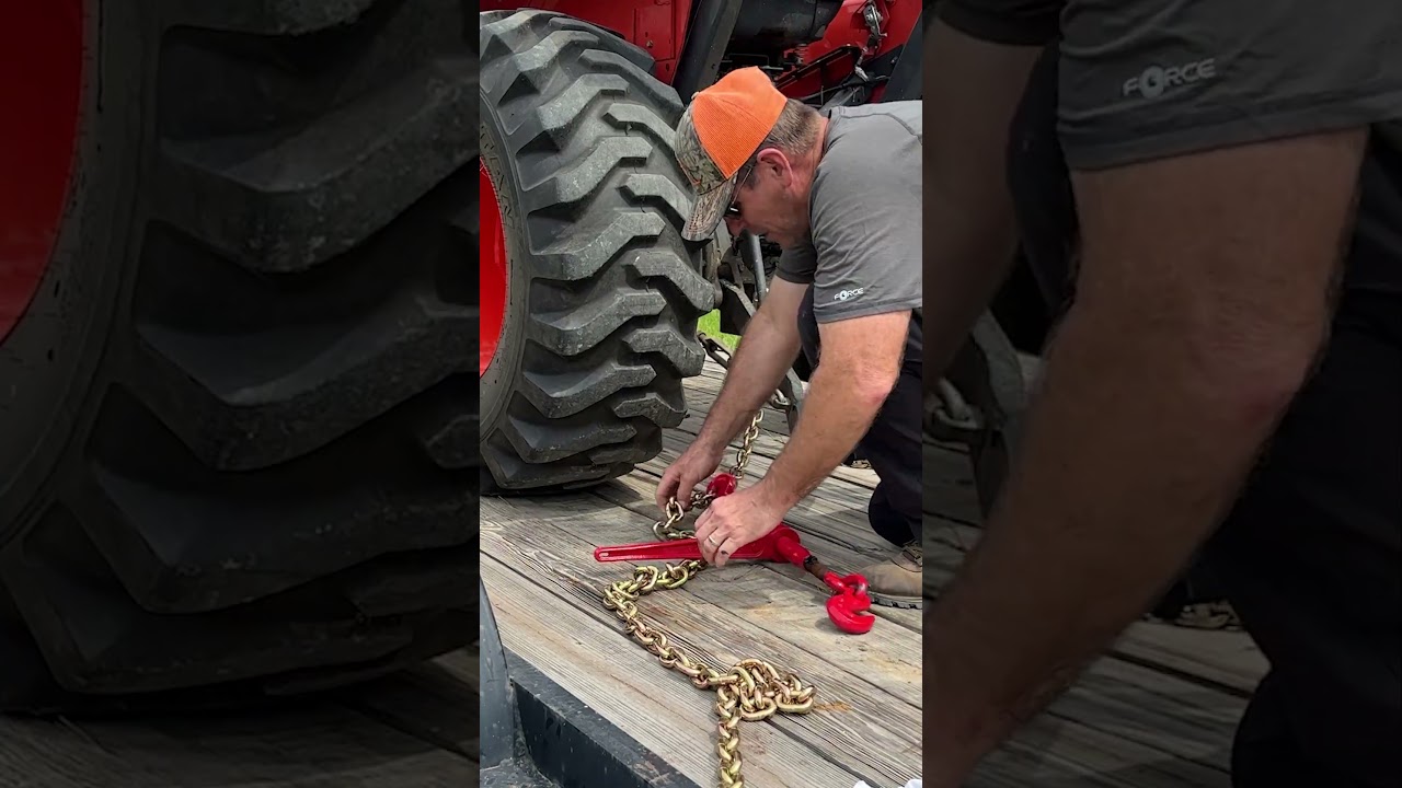 KEEP Your Tractor From Coming OFF Your Trailer! #towing