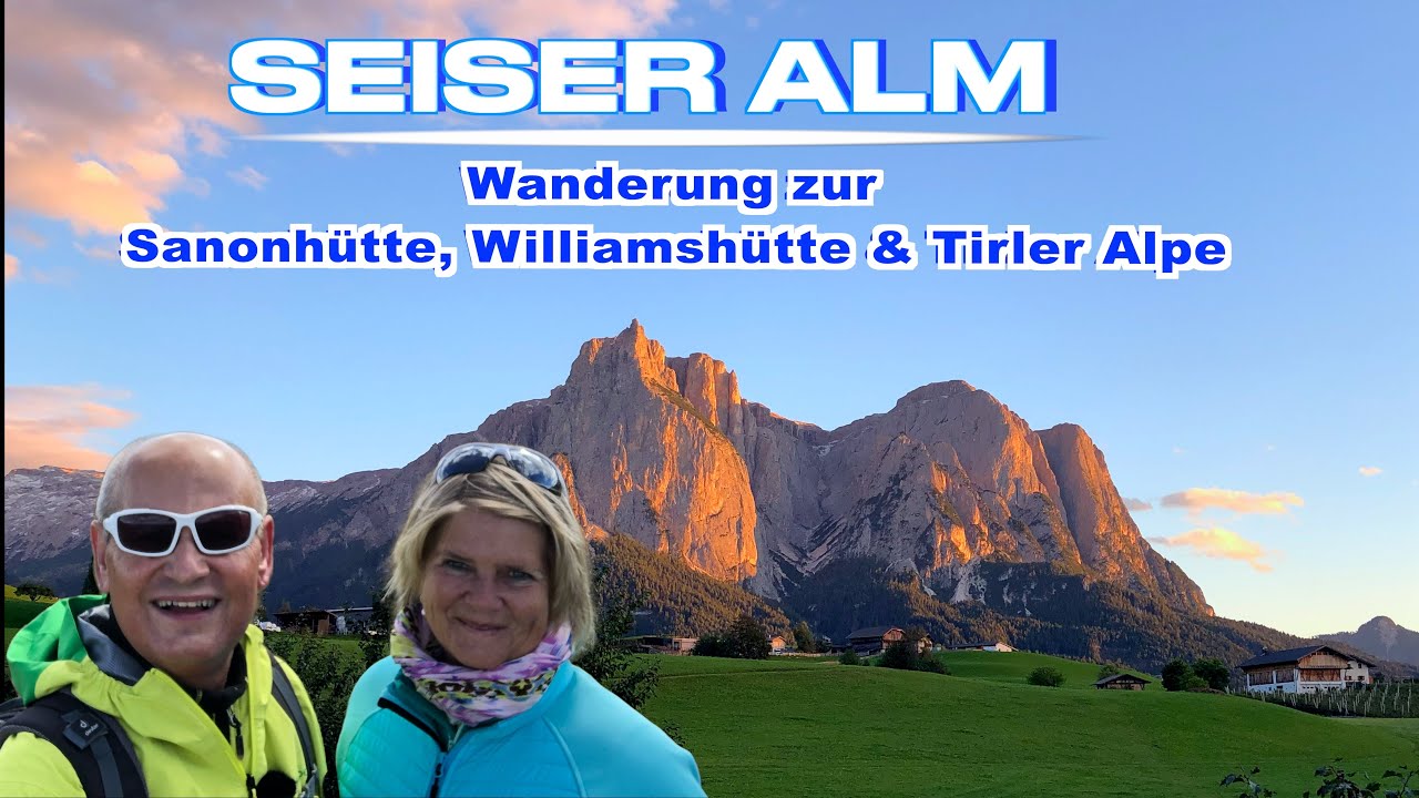 Seiser Alm. Monte Piz...Sanonhütte....Williamshütte...Tirler Alm ⛰🥾🚠⛰