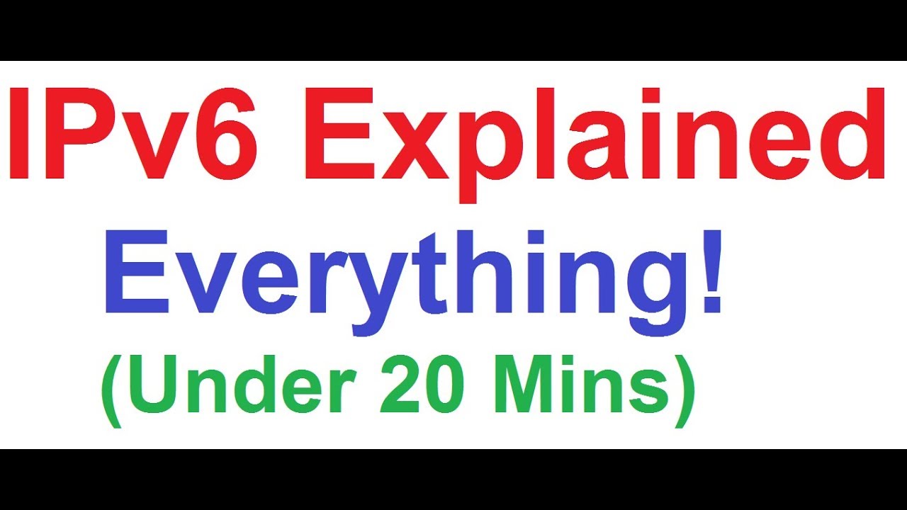 IPv6 Addressing Explained in Details (Everything) CCNAv3 and CCNP with IPv6 Practical Configuration