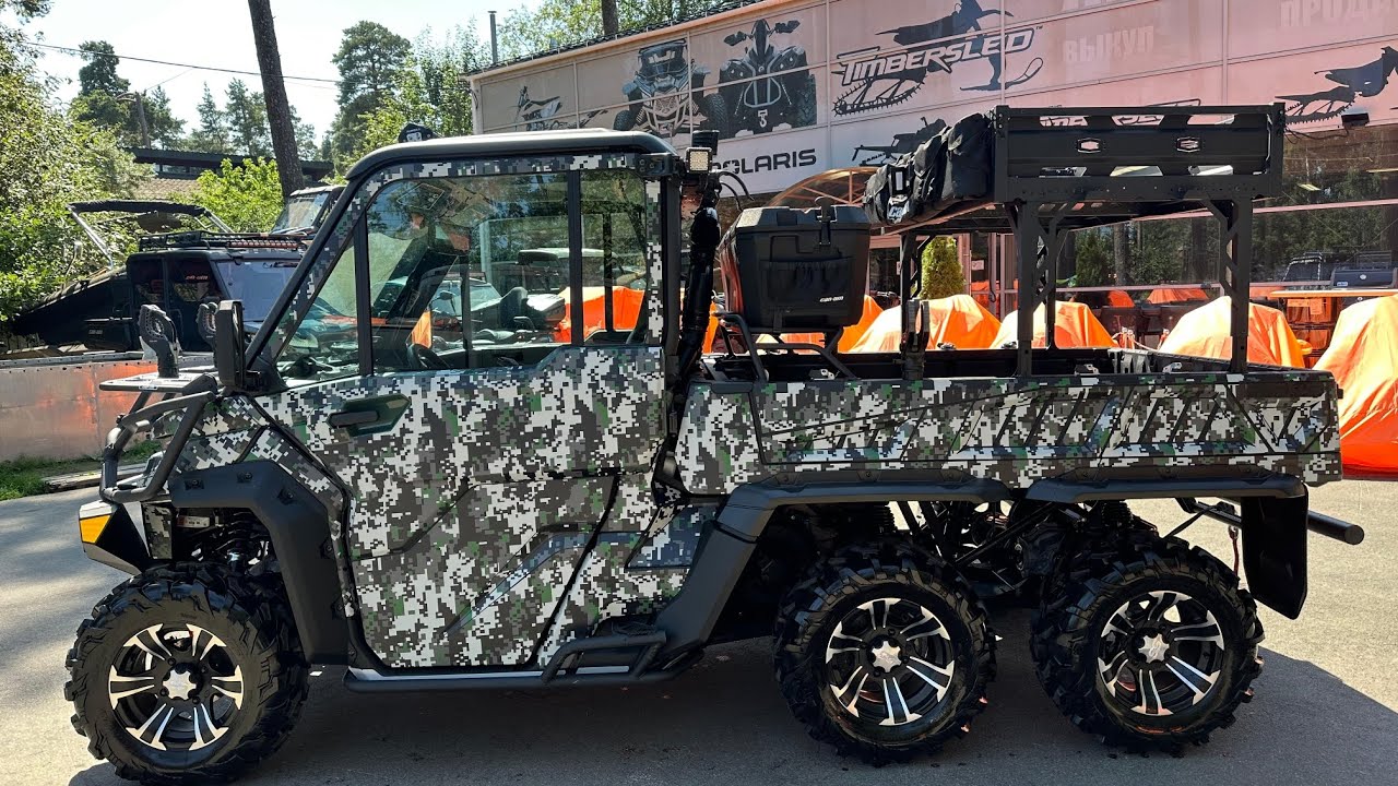 BRP Can-am Traxter 6x6 HD 10. Обзор установленного дополнительного оборудования. Багги для охоты.