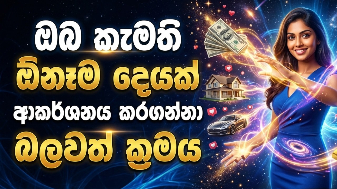 ඔබ කැමති ඕනෑම දෙයක් ආකර්ශනය කරගන්නා බලවත් ක්‍රමය | Law of Attraction Sinhala