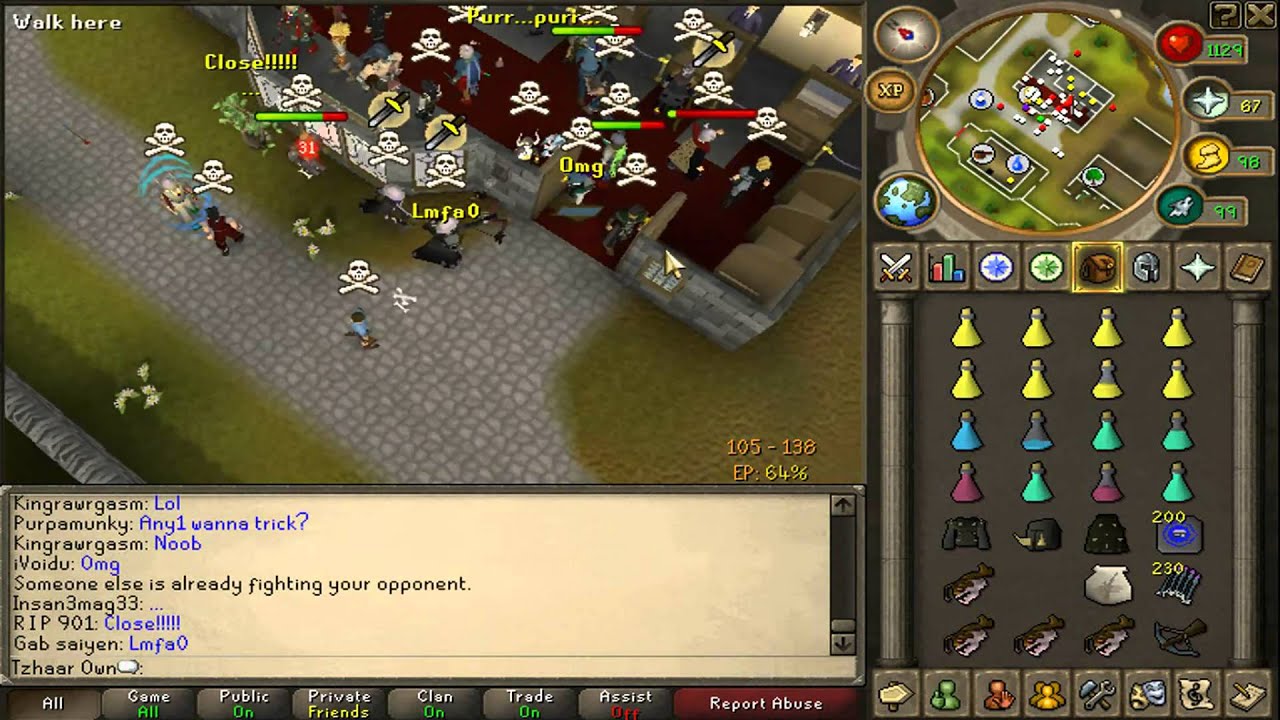 Tzhaar own - Pvp video 24 | divine | void hybriding | divine risk / bank