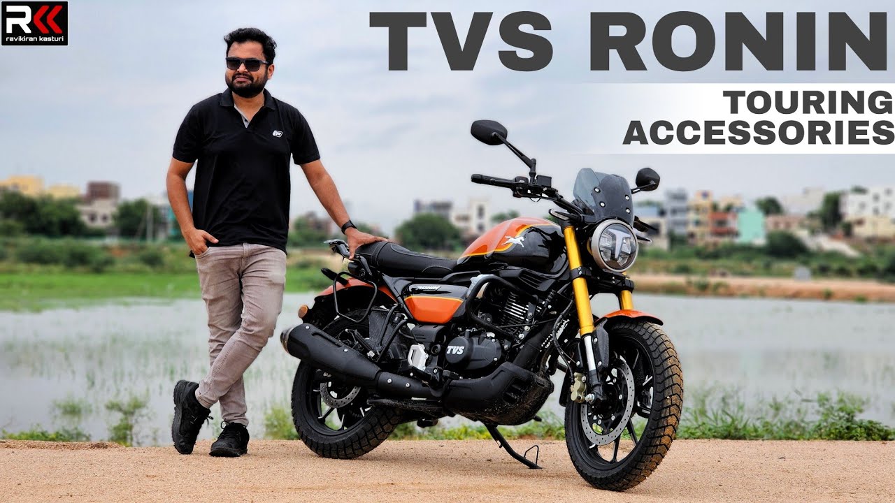 TVS Ronin with Touring Accessories Review Telugu |Prices & Exhaust note