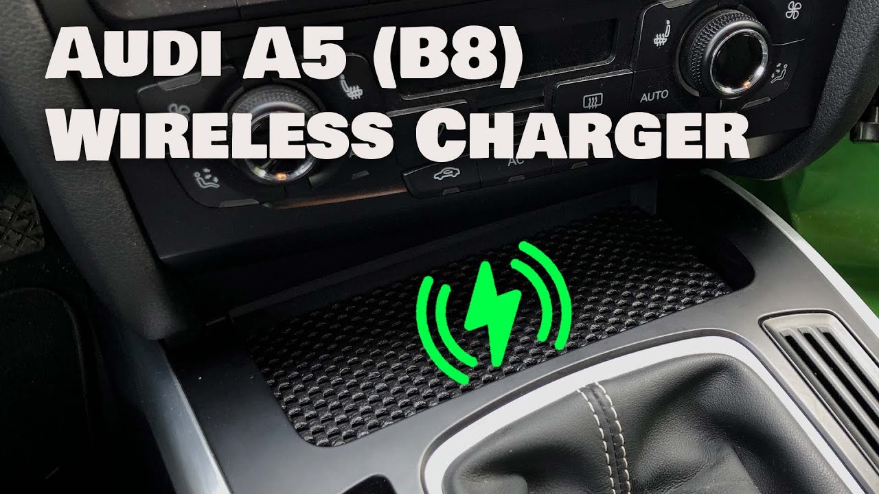 Установка беспроводной зарядки для Audi A5 B8 (удаление пепельницы)