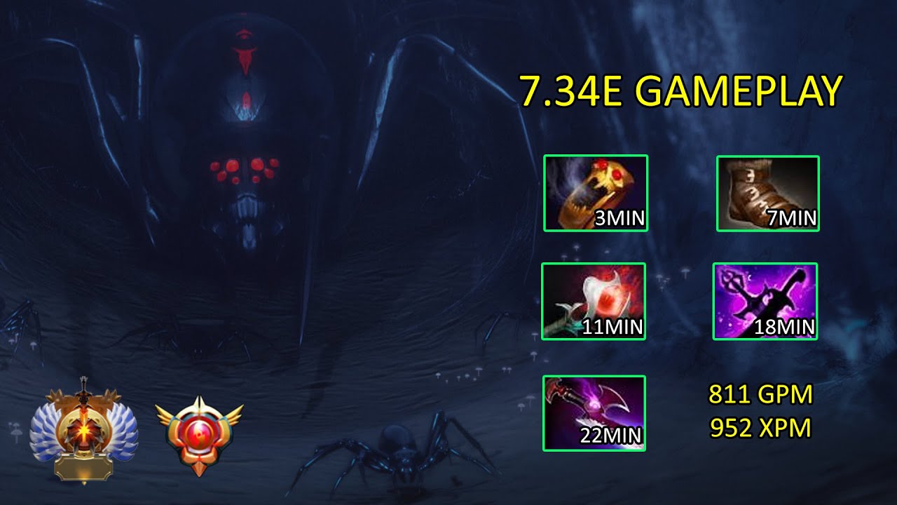 Broodmother 7.34e Gameplay