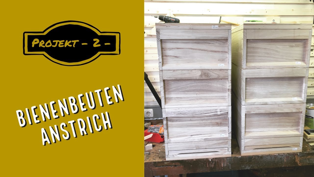 Bienenbeuten Anstrich - Der Holz-Tiki wird Imker