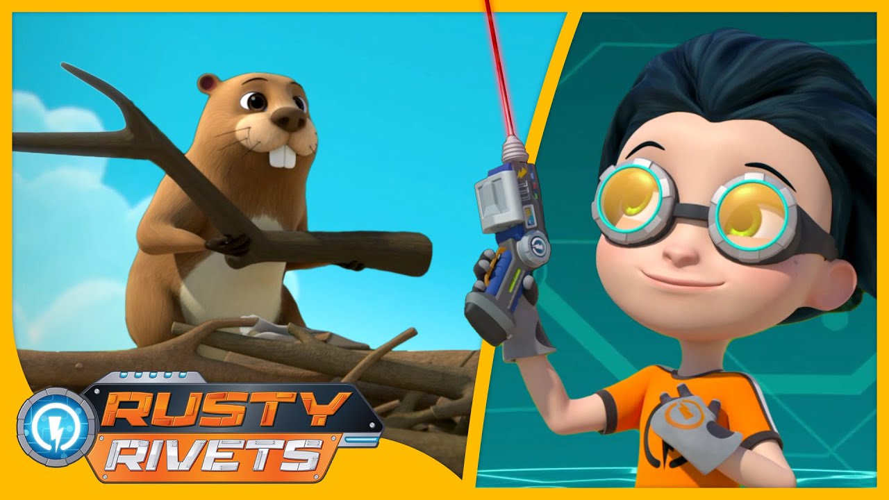 Rusty’s Jam at the Dam 🦫| Rusty Rivets Full Episodes | Cartoons for Kids