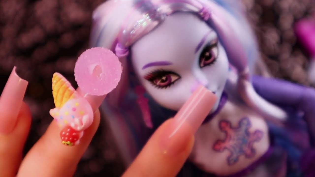 ASMR Super Tingly Doll Unboxing 🎀 Monster High Abbey Bominable G3 ✨ Long Nails Tapping 💋 Whispering