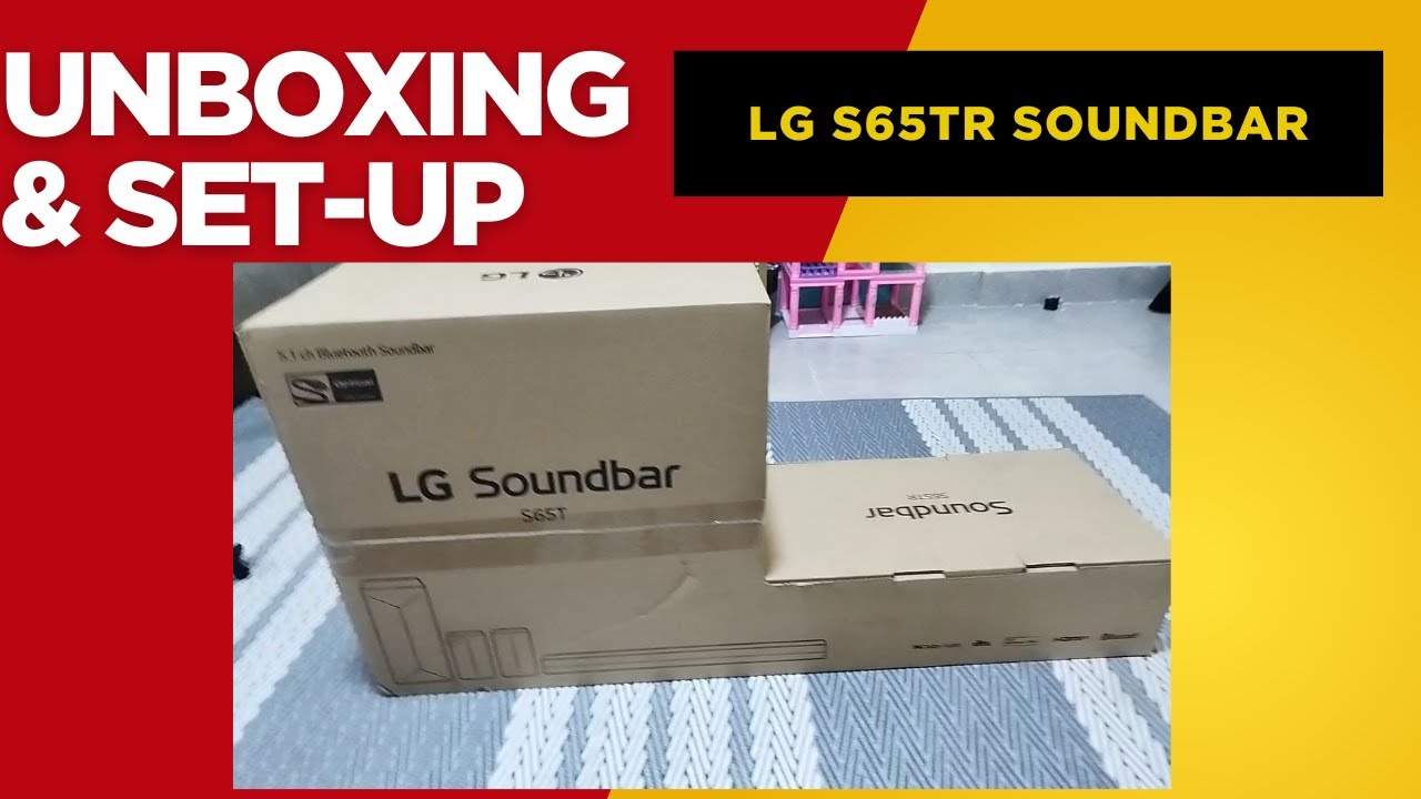 LG s65TR 5.1 wireless Soundbar 600W - Unboxing and setup. Rear speakers not working fix (English)