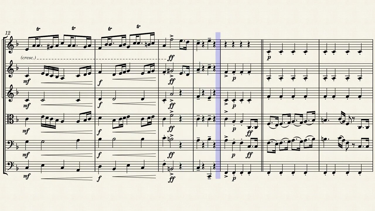 Hino Nacional partitura para cordas