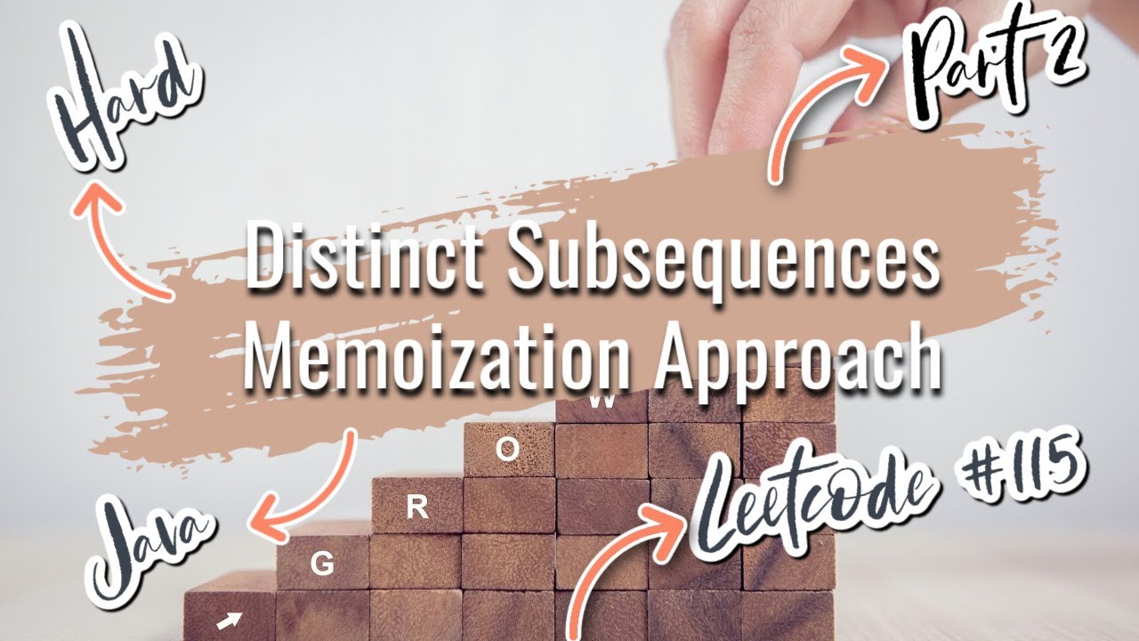 [Distinct Subsequences Memoization Approach] GOOGLE Java Technical Interview Leetcode Solution Code