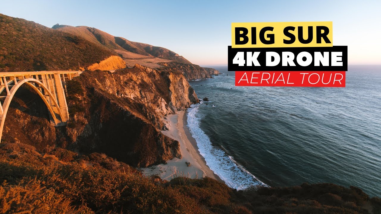 Big Sur California 4K Drone Footage - Highway 1 Aerial Tour