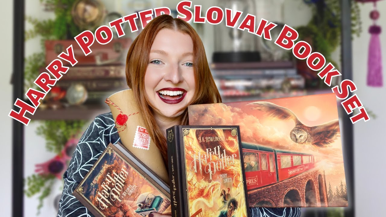 Распаковка набора книг о Гарри Поттере | Словацкий юбилейный набор к 20-летию, с автографами.