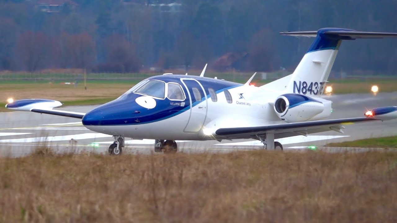 Eclipse 500 N843TE Take-Off at Bern