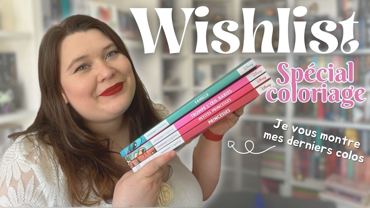COLORIAGE MYSTERE - Ma wishlist matériel et cahiers 🖍✨