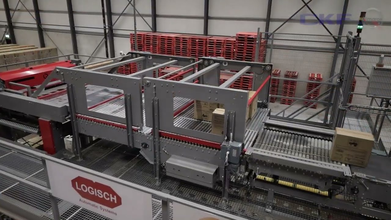 The Qimarox Highrunner HR9 – Containerised Logistics Palletiser with automatic pattern creation